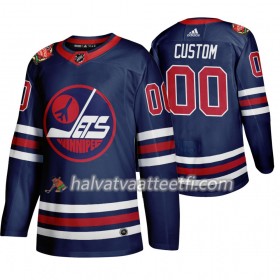Miesten NHL Winnipeg Jets Pelipaita Custom Adidas 2019 Heritage Classic Navy Authentic